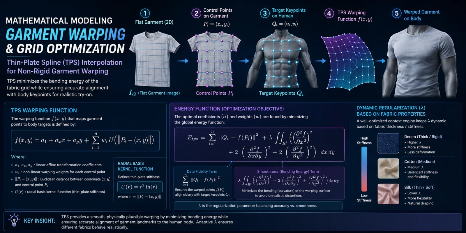 AI Virtual Try-On system using computer vision, garment warping, human pose estimation, and diffusion models for enterprise eCommerce